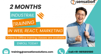 2-Months Industrial Training in Web, React, Marketing, Mohali