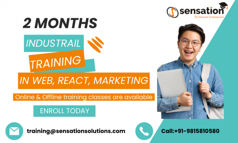 2-Months Industrial Training in Web, React, Marketing, Mohali