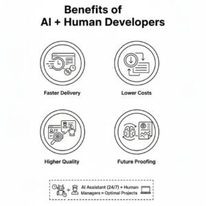 Benefits of AI + Human Developers 
